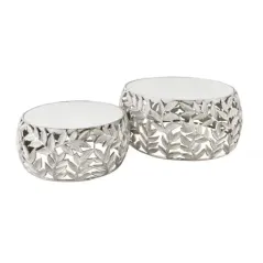 Invicta Stolik kawowy ABSTRACT LEAF akacja silver / 43817