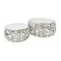 Invicta Stolik kawowy ABSTRACT LEAF akacja silver / 43817