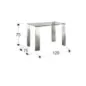 SCHULLER Stół szklany MALIBU 120cm / 876873