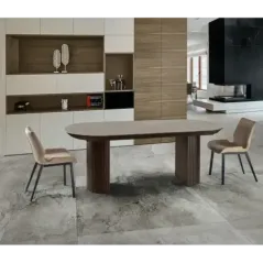 Schuller Stół rozkładany IRATI brązowy 206/283cm / 607087