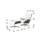 Schuller Fotel relaksacyjny z podnóżkiem EAMES 87cm / 448394