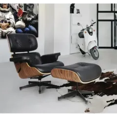 Schuller Fotel relaksacyjny z podnóżkiem EAMES 87cm / 448370