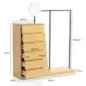 Wohnling Garderoba w optyce dębu 6 szuflad z lusterkiem 145cm / WL6.901 Wohnling Garderoba w optyce dębu 6 szuflad z lusterkiem 145cm / WL6.901