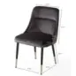 Wohnling Krzesło tapicerowane PARIS MODERN szare 49cm / WL6.996 Wohnling Krzesło tapicerowane PARIS MODERN szare 49cm / WL6.996