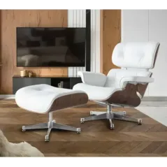 Schuller Fotel relaksacyjny z podnóżkiem EAMES 87cm / 448394