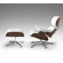 Schuller Fotel relaksacyjny z podnóżkiem EAMES 87cm / 448394