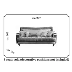 DOLCE VITA Włoska sofa 3 osobowa 227cm / ArredoClassic