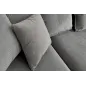 Invicta HEAVEN Sofa narożna prawostronna szary sztruks 255 cm / 43445