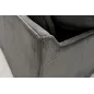 Invicta HEAVEN Sofa narożna prawostronna szary sztruks 255 cm / 43445