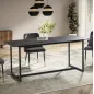 Wohnling Stół ceramiczny PARIS czarny optyka marmuru 180cm / WL7.154