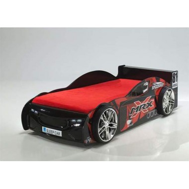 CAR BEDS Łóżko auto wyścigowe MRX BLACK dla dziecka / SCMRX200K