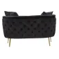 Sofa BUKAREST czarna 127 x 74 x 71cm / 142200000D