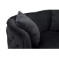 Sofa BUKAREST czarna 127 x 74 x 71cm / 142200000D