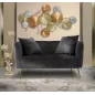 Sofa BUKAREST czarna 127 x 74 x 71cm / 142200000D