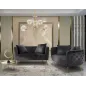 Sofa BUKAREST czarna 127 x 74 x 71cm / 142200000D