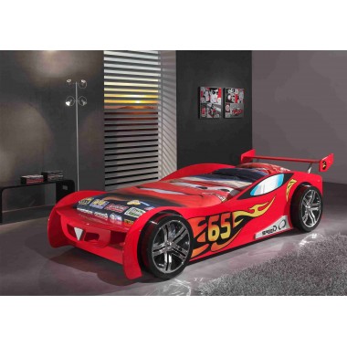 CAR BEDS Łóżko auto wyścigowe LEMANS RED / SCLM200R