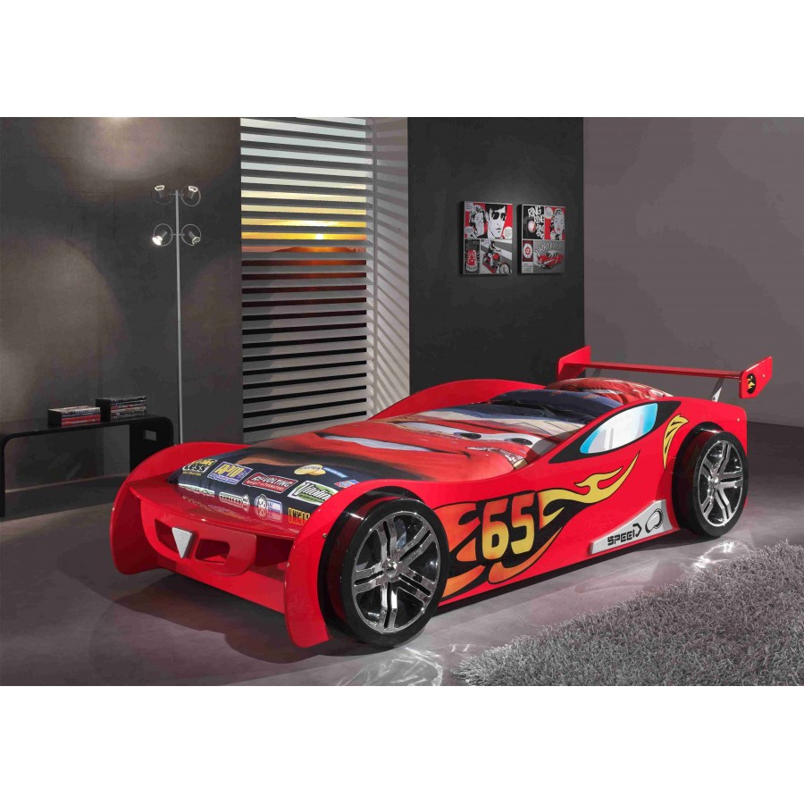 CAR BEDS Łóżko auto wyścigowe LEMANS RED / SCLM200R