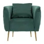 Fotel BUKAREST tapicerowany zielony 76 x 74 x 73cm / 14220000VP