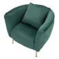 Fotel BUKAREST tapicerowany zielony 76 x 74 x 73cm / 14220000VP
