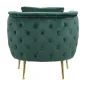 Fotel BUKAREST tapicerowany zielony 76 x 74 x 73cm / 14220000VP