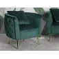 Fotel BUKAREST tapicerowany zielony 76 x 74 x 73cm / 14220000VP