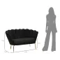Sofa VIENNA PLUS czarna 136 x 76 x 78cm / 142577000D