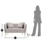 Sofa BUKAREST szara 127 x 74 x 73cm / 14220000GD