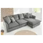 Invicta HEAVEN Sofa narożna prawostronna szary sztruks 255cm / 43445 Invicta HEAVEN Sofa narożna prawostronna szary sztruks 255cm / 43445
