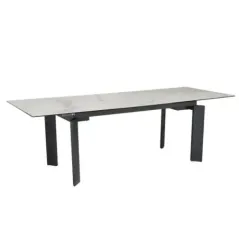 WOHNLING PARADISE STÓŁ CERAMICZNY ROZKŁADANY biały 180 x 95 x 77cm / WL7.151