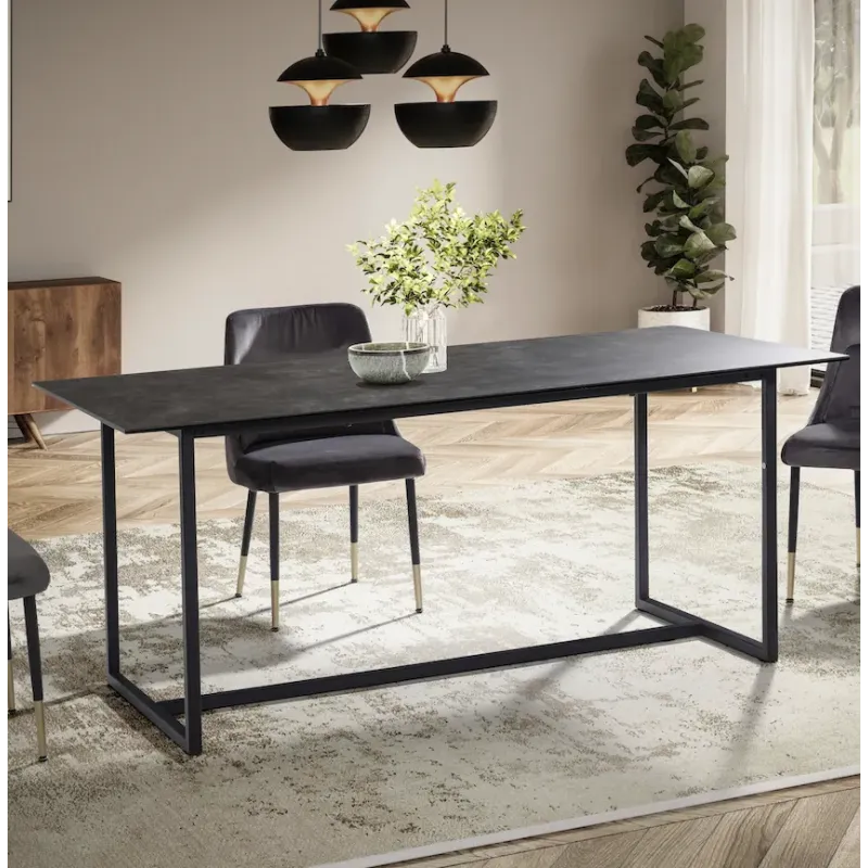 Wohnling Stół ceramiczny PARIS czarny optyka marmuru 180cm / WL7.154 Wohnling Stół ceramiczny PARIS czarny optyka marmuru 180cm / WL7.154