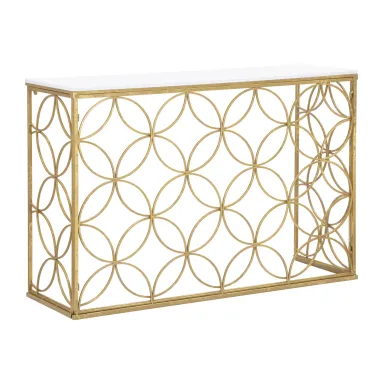 Konsola STAR MARBLE złota 120 x 40 x 80cm / 1424000000