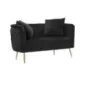 Sofa BUKAREST czarna 127 x 74 x 71cm / 142200000D