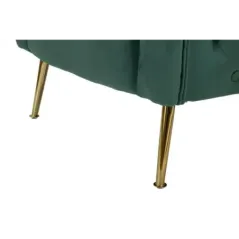 Fotel BUKAREST tapicerowany zielony 76 x 74 x 73cm / 14220000VP