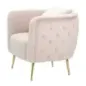 Fotel BUCHAREST tapicerowany różowy 76 x 74 x 73cm / 14220000RP