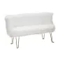 Sofa HACIL tapicerowana biała 134 x 54 x 77cm / 142580000D