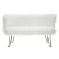 Sofa HACIL tapicerowana biała 134 x 54 x 77cm / 142580000D