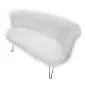 Sofa HACIL tapicerowana biała 134 x 54 x 77cm / 142580000D