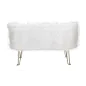 Sofa HACIL tapicerowana biała 134 x 54 x 77cm / 142580000D