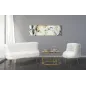 Sofa HACIL tapicerowana biała 134 x 54 x 77cm / 142580000D