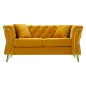 Sofa EMY musztardowa z poduszkami 162 x 83 x 76cm / 14282600DS