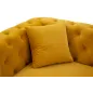 Sofa EMY musztardowa z poduszkami 162 x 83 x 76cm / 14282600DS