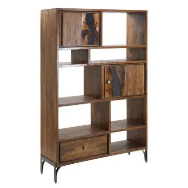 Regał MUSTANG akacja 118 x 40 x 178cm / 1424510000