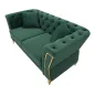 Sofa EMY zielona z poduszkami 162 x 83 x 76cm / 14282600DV
