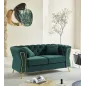 Sofa EMY zielona z poduszkami 162 x 83 x 76cm / 14282600DV