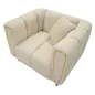 Fotel ALMA tapicerowany kremowy z poduszką 97 x 81 x 71cm / 14282700PC