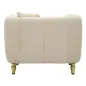 Fotel ALMA tapicerowany kremowy z poduszką 97 x 81 x 71cm / 14282700PC
