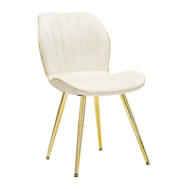 Krzesło PARIS SPACE crem / gold zestaw 2 szt 46 x 58 x 77cm / 142562000C