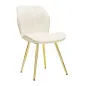 Krzesło PARIS SPACE crem / gold zestaw 2 szt 46 x 58 x 77cm / 142562000C