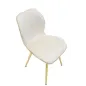 Krzesło PARIS SPACE crem / gold zestaw 2 szt 46 x 58 x 77cm / 142562000C