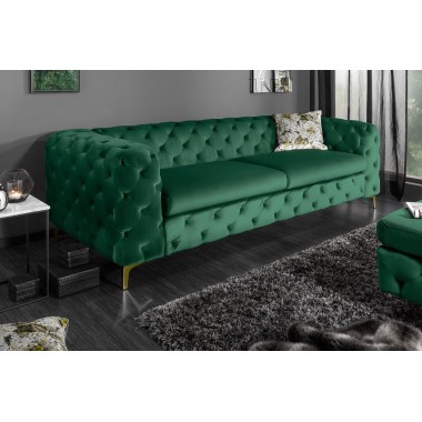 MODERN BAROCK Sofa  240 cm zielono złota / 39312